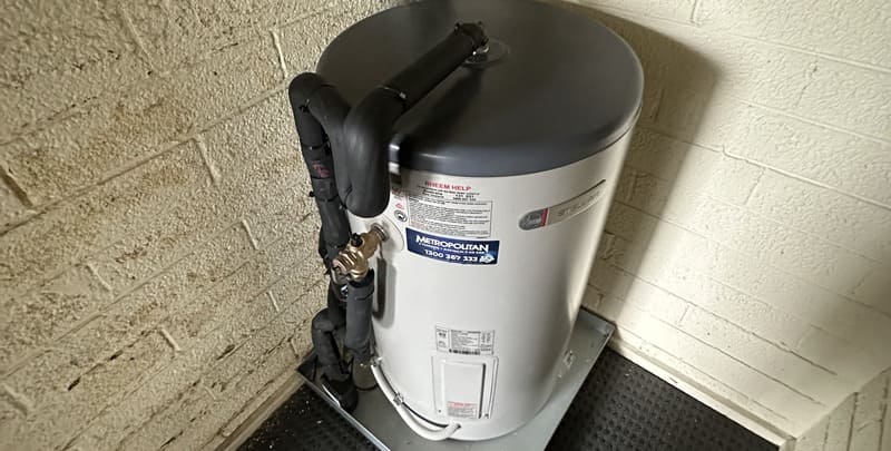 An electric hot water system installed by Metro Hot Water